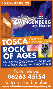 Schlossfestspiele Zwingenberg 15.07.-07.08.